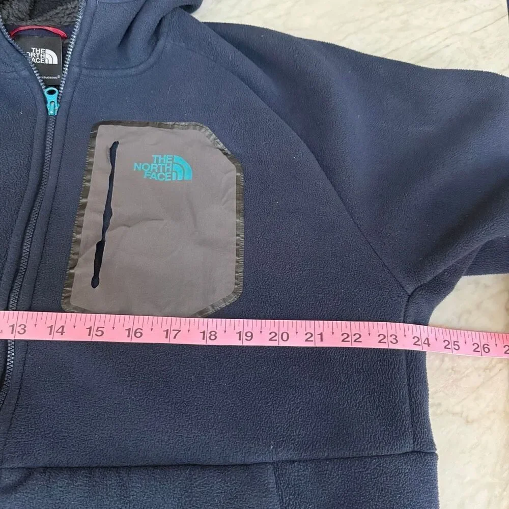 THE NORTH FACE men’s Full Zip Jacket plush Fleece Winter Cold Navy Size XL